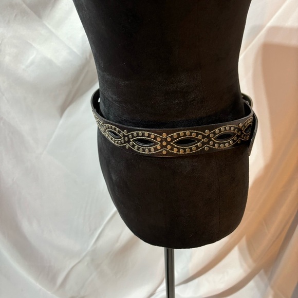 Fossil Leather Belt with Details Size M - Picture 3 of 16